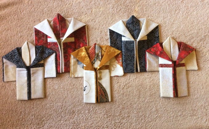 I made myself a set of 5 miniature kimonos